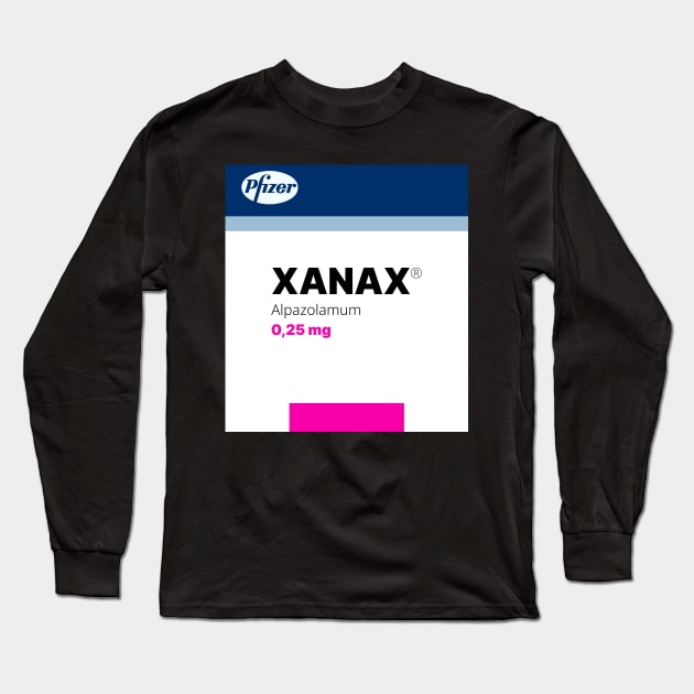 Xanax pils Long Sleeve T-Shirt by lllucifercat